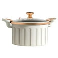 thumbnail image 2 of Glass Stovetop Pot 8L with Lid Slow Cooker and Food Warmer for Tea Soup Milk white, 2 of 8