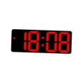 thumbnail image 1 of GUOOL Horloge Murale Numérique à Intensité Réglable, Réveil de Bureau à DEL pour Adultes, Apprentissage, Rouge, 1 of 9