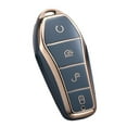 thumbnail image 3 of Youkk Max Protection Car Key Case Cover High Protection Easy Installation Impact-resistant PU Elastic Gray Standard 1Set, 3 of 6