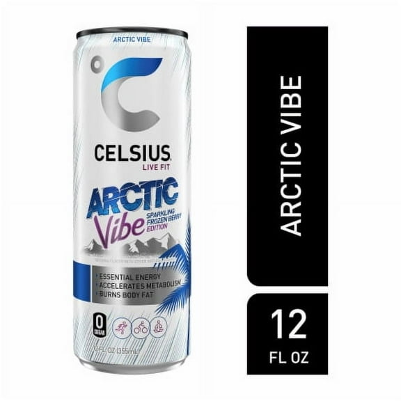 CELSIUS Sparkling Arctic Vibe Energy Drink Can 12 fl oz.
