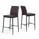 thumbnail image 1 of Set of 2 Bancos Alto, con Respaldo y Reposapié, Color Marrón HOMEMAKE FURNITURE Moderno, 1 of 6