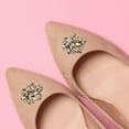 thumbnail image 6 of 2Pcs Elegant Shoe Clips Shoes Jewelry Decoration Crystal Shoe Buckle Brown, 6 of 6