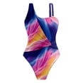 thumbnail image 7 of XEGLSBU Womens Swimsuits Tankini Plus Size Swimwear for Women Tied Shoulder Swimsuit Beach Holiday Suit with Cover up Casual Summer Outfit Pink Size M, 7 of 7