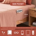 thumbnail image 4 of Regency Heights Crushed Velvet Comforter Set, 9 Piece Bed in a Bag with Comforter, Sheets, Pillowcases & Sham, Plush Soft All Season Bedding Set, Full, Burnt Orange, 4 of 9