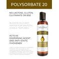 thumbnail image 2 of Polysorbate 20 by Velona - 4 oz | Solubilizer, Food & Cosmetic Grade | All Natural for Cooking, Skin Care and Bath Bombs | Use Today - Enjoy Results, 2 of 6