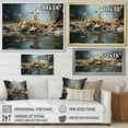thumbnail image 4 of Designart "Religious Cross Divine Reflection horizon I" Spiritual Floater Framed Wall Art Living Room, 4 of 7