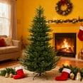 thumbnail image 5 of 9ft PE/PVC Hybrid Automatic Christmas Tree-Open Holiday Decor, 5 of 7