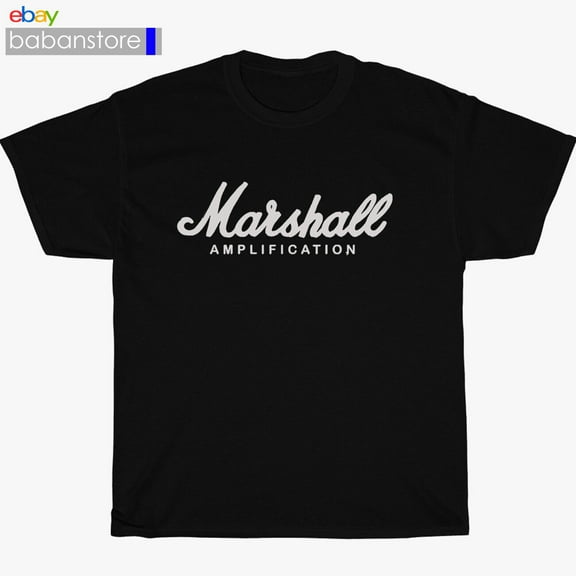 New Marshall Amplifie Logo Black/White/Grey/Navy and More T-Shirt Size S-5XL