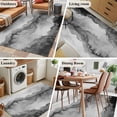 thumbnail image 5 of 3'x5' Area Rugs, Black Ombre Mountain Indoor Outdoor Area Rug for Living Room Bedroom, Nature Abstract Art Marble Gradient Washable Bathroom Rugs Kitchen Floor Carpet Mats Home Decor Aesthetic, 5 of 8