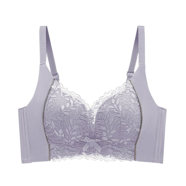 biudgviw Lace Bralettes for Women Wireless Soft Support Push up Full Coverage Bralettes Comfortable Everyday Bras