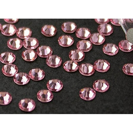 Flat back Crystal 2058 Swarovski Rhinestone No Hotfix Round 223 Light Rose SS16 4mm 72 pcs (Pink)