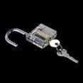thumbnail image 2 of Training Transparent Padlock Visible Padlocks Lock Picking Tool Practice Locksmith Tools Lockpicking Set for Beginners Professionals Kids, 2 of 5