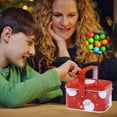 thumbnail image 4 of Elainilye Christmas Tin Box Portable Gift Packaging for Kids Snacks Candy and Cookies Holiday Party Favor and Storage, 4 of 6