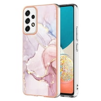 Allytech Galaxy A53 5G Case, Pretty Marble Design Heavy Duty Shockproof Hybrid Hard PC Soft TPU Bumper Three Layer Drop Protection Anti-Fall Cover Case for Samsung Galaxy A53 5G - Rosegold