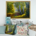 thumbnail image 3 of Designart 'Sunrise Glow Through The Birches II' Lake House Framed Art Print, 3 of 4