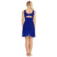 thumbnail image 2 of Sxiwei Women's Modern Lyrical Dance Costume Chiffon Ballet Leotard Dress Flowy Tulle Gymnastic Royal Blue L, 2 of 7