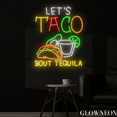 thumbnail image 3 of Glowneon Let's Taco Bout Tequila Neon Sign, Tacos Tequila Bar Led Art, 3 of 5