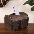 thumbnail image 2 of Treasure Chest With Lock Vintage Treasure Storage Box Piggy Bank Organizer Saving Box Case With Lock For Home Retro Decoration, 2 of 20
