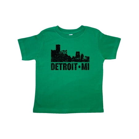 

Inktastic Detroit Skyline Grunge Gift Toddler Boy or Toddler Girl T-Shirt