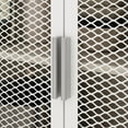 thumbnail image 3 of MONSLIPA Kitchen Pantry Storage Cabinet, Sideboard Buffet with Hutch, Metal Mesh Door and 3 Storage Drawers, Oak, 3 of 8