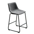 thumbnail image 3 of Abble 24" Faux Leather Counter Stool(set of 2), 3 of 7