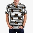 thumbnail image 1 of Fotbe Haloween Pumpkins Camiseta Polo de Golf para Hombre con Estampado – Camisa Deportiva Transpirable con Cuello Abotonado-Large, 1 of 6