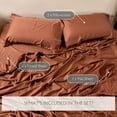 thumbnail image 2 of Pacific Cotton 300SATIN-CLOV-KI 300 Thread Count Sateen Sheet Set, Clove - King Size, 2 of 6
