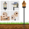 thumbnail image 7 of Bird Feeder Pole Squirrel Proof 80Inch Bluebird House Pole for Outdoors Squirrel Baffles for Feeders Weather Station Heavy Duty Metal Mounting Kit Black, 7 of 7