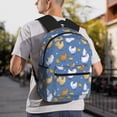 thumbnail image 7 of Fotbe Chicken Family Lightweight Casual Laptop Backpack for Men and Women, Daily use Waterproof backpack, Backpack for College, 7 of 7