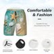 thumbnail image 3 of Fotbe Starfish And Seashell Traje de Baño para Hombre – Shorts de Natación de Secado Rápido con Forro y Bolsillos-Medium, 3 of 6