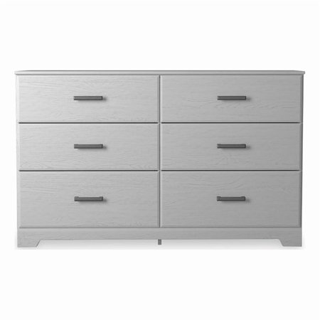 Ashley Furniture Stelsie 6-Drawer Coastal Wood Dresser in White