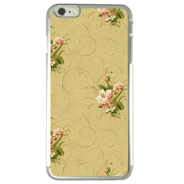 Antique Vintage Flower Wallpaper Pattern In Pink And Green Apple Iphone 6 Plus 6s Plus 5 5 Inch Phone Case Walmart Com