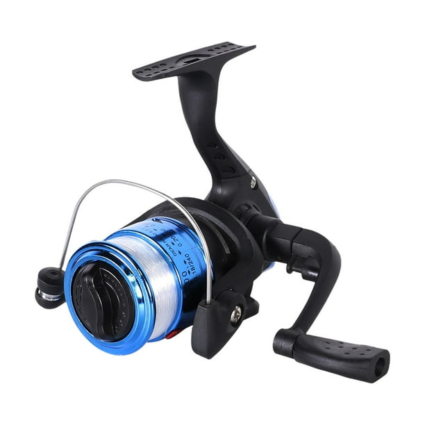 Carretes de pesca con línea de 22 lb, 200, tipo carrete de pesca, alta velocidad 5.2:1, izquierda, derecha Azul