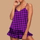 thumbnail image 1 of Conjunto de pijama de poliéster con tirantes finos y estampado de moda para mujer, 1 of 8