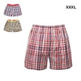 thumbnail image 4 of Yuarrent Pantalones cortos de algodón a cuadros de playa para hombre Pantalones de ropa interior Traje de baño XXXL, 4 of 6