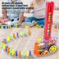 thumbnail image 4 of Children Train Toy Set Children Electronic Train Educational Toy Set Domino Blocks Set Interesting Family Game Toys for Babies, 4 of 7