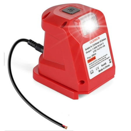 

ULE08CR Adapter LED Lamp Adapter for Craftsmen 19.2V Lithium Battery