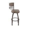 thumbnail image 4 of 860 Hunter 25" Swivel Counter Stool with Bronze Finish and Canter Earth Seat and Back, 4 of 5