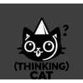 thumbnail image 4 of Thinking Cat Youth Charcoal Crew Neck Short Sleeve Tee-Medium, 4 of 4