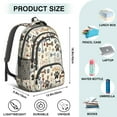 thumbnail image 5 of Paw Prints and Bones Backpack for School,Cute School Bag,Schoolbag with Adjustable Shoulder Straps & Padded Back,16.9 Inch, 5 of 5