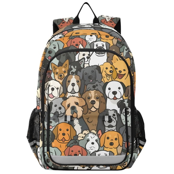 ALAZA Cute Doodle Dog Corgi Laptop Backpack Purse Travel Bag Casual School Bookbag Rucksack for Women Men