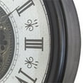 thumbnail image 3 of Yosemite Home Decor Metal Classic Chic Wall Clock with Gears in Black, 3 of 5