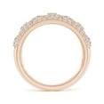 thumbnail image 2 of ANGARA Natural Style Diamond Broad Anniversary Ring in 14K Rose Gold for Women (Size-2.4mm| Color-I-J| Clarity-I1-I2) | April Birthstone, Anniversary, Jewelry Gift for Women | Natural Diamond Ring, 2 of 8