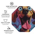 thumbnail image 3 of Pofeuu Cartoon Big-Eyed Dog Print Coasters for Drinks, 4Pack PU Leather Coasters, Bar Drink Coasters for Tabletop Protection, Furniture from Damage-Octagon, 3 of 6