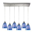 thumbnail image 1 of Elk Lighting Arco Baleno 6 Light Pendant in Satin Nickel, 1 of 1