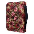 thumbnail image 3 of HELLHERO Rose Leopard Print Design Bible Carrying Case Protective for Bible Study Church Prayer, PU Leather Waterproof Bible Cover, 3 of 12