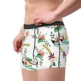 thumbnail image 3 of Kdxio Men's Boxer Briefs with Pretty Floral With Leaves Print - Comfortable and Breathable Underwear for Everyday Wear, 3 of 7