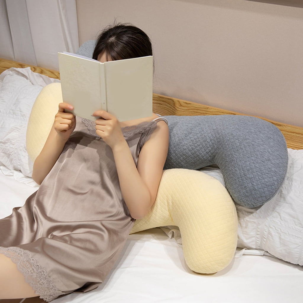 Hypoallergenics Body Pillow 80cm Length Ergonomic For Adults Children Washable Fabric Covers Case