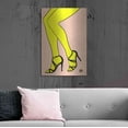 thumbnail image 6 of Luxe Metal Art 'Legs in Yellow' by Giuseppe Cristiano, Metal Wall Art, 24"x36", 6 of 9