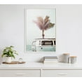 thumbnail image 5 of Kate and Laurel Sylvie Blue Beach Van Framed Canvas Wall Art by Amy Peterson Art Studio, 23x33 White, Soft Coastal Ocean Beach Art for Wall, 5 of 6